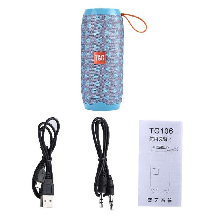 T&G TG106 Portable Wireless Bluetooth V4.2 Stereo Speaker with Handle, Built-in MIC, Support Hands-free Calls & TF Card & AUX IN & FM, Bluetooth Distance: 10m - Desktop Speaker by T&G | Online Shopping UK | buy2fix