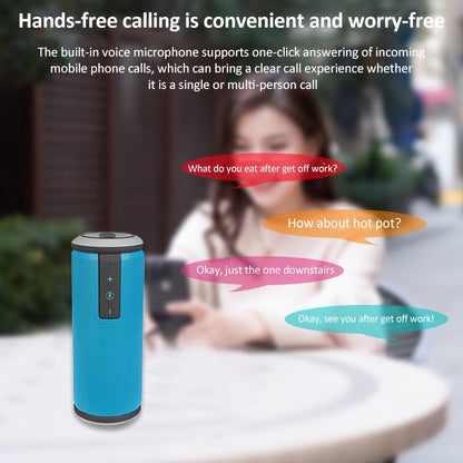 W-KING X6 Portable Waterproof Bluetooth 4.0 Stereo Speaker(Green) - Waterproof Speaker by W-KING | Online Shopping UK | buy2fix