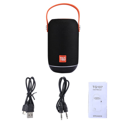 T&G TG107 Portable Wireless Bluetooth V4.2 Stereo Speaker with Handle, Built-in MIC, Support Hands-free Calls & TF Card & AUX IN & FM, Bluetooth Distance: 10m - Desktop Speaker by T&G | Online Shopping UK | buy2fix