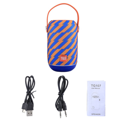 T&G TG107 Portable Wireless Bluetooth V4.2 Stereo Speaker with Handle, Built-in MIC, Support Hands-free Calls & TF Card & AUX IN & FM, Bluetooth Distance: 10m - Desktop Speaker by T&G | Online Shopping UK | buy2fix