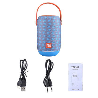 T&G TG107 Portable Wireless Bluetooth V4.2 Stereo Speaker with Handle, Built-in MIC, Support Hands-free Calls & TF Card & AUX IN & FM, Bluetooth Distance: 10m - Desktop Speaker by T&G | Online Shopping UK | buy2fix