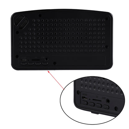 Portable Wireless Bluetooth V4.2 Stereo Speaker with Lanyard, Built-in MIC, Support Hands-free Calls & TF Card & AUX IN & FM, Bluetooth Distance: 10m (Black) - Desktop Speaker by buy2fix | Online Shopping UK | buy2fix