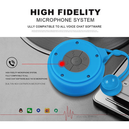 Q50 Suction Cup Waterproof Bluetooth Speaker for Bathroom (Pink) - Waterproof Speaker by buy2fix | Online Shopping UK | buy2fix