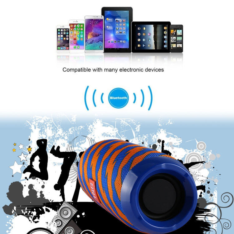 T&G TG117 Portable Bluetooth Stereo Speaker, with Built-in MIC, Support Hands-free Calls & TF Card & AUX IN & FM, Bluetooth Distance: 10m(Dark Blue) - Desktop Speaker by T&G | Online Shopping UK | buy2fix