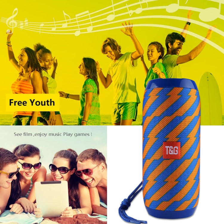 T&G TG117 Portable Bluetooth Stereo Speaker, with Built-in MIC, Support Hands-free Calls & TF Card & AUX IN & FM, Bluetooth Distance: 10m(Dark Blue) - Desktop Speaker by T&G | Online Shopping UK | buy2fix