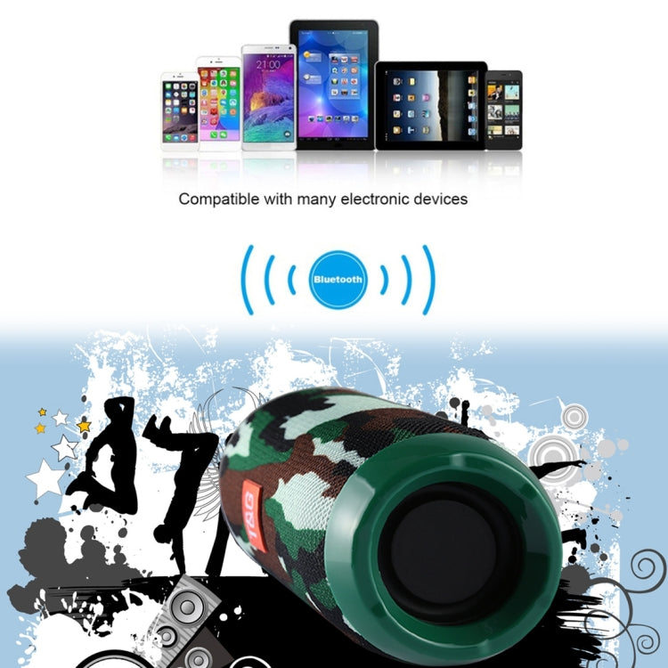 T&G TG117 Portable Bluetooth Stereo Speaker, with Built-in MIC, Support Hands-free Calls & TF Card & AUX IN & FM, Bluetooth Distance: 10m(Green) - Desktop Speaker by T&G | Online Shopping UK | buy2fix