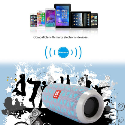 T&G TG117 Portable Bluetooth Stereo Speaker, with Built-in MIC, Support Hands-free Calls & TF Card & AUX IN & FM, Bluetooth Distance: 10m(Blue) - Desktop Speaker by T&G | Online Shopping UK | buy2fix