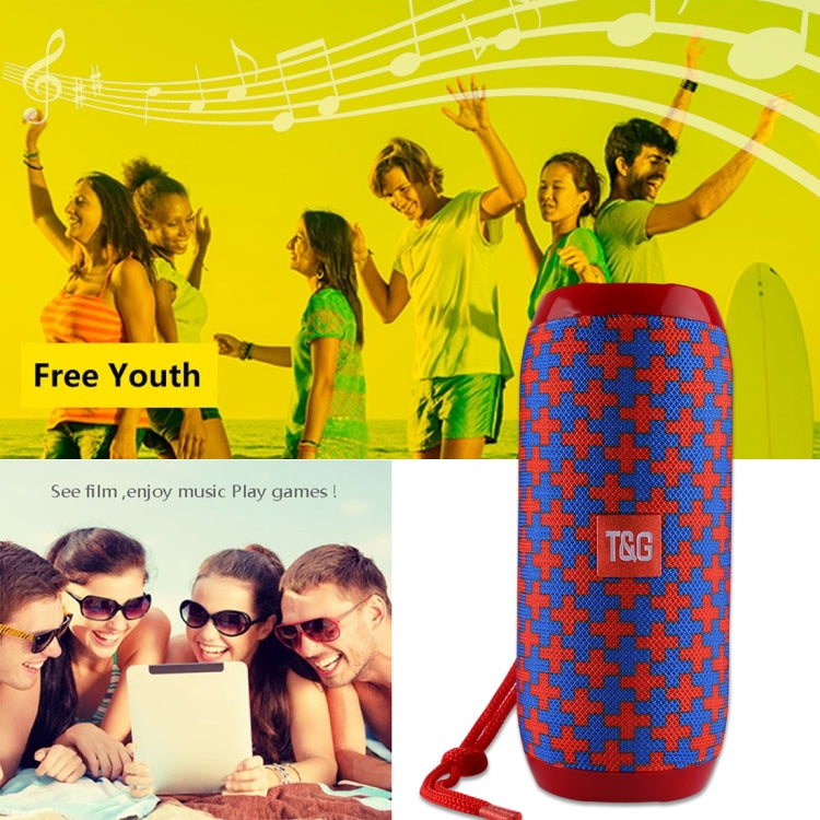 T&G TG117 Portable Bluetooth Stereo Speaker, with Built-in MIC, Support Hands-free Calls & TF Card & AUX IN & FM, Bluetooth Distance: 10m(Red) - Desktop Speaker by T&G | Online Shopping UK | buy2fix