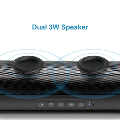 T2 3ATM Waterproof Portable Bluetooth Stereo Speaker, with Built-in MIC & LED & Hanging Hook, Support Hands-free Calls & TF Card, Bluetooth Distance: 10m (Blue) - Waterproof Speaker by buy2fix | Online Shopping UK | buy2fix
