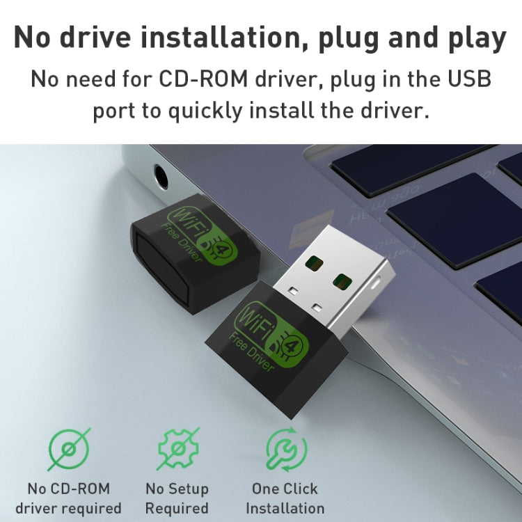 150Mbps Mini USB Wireless Network Adapter WiFi Signal Receiver by buy2fix