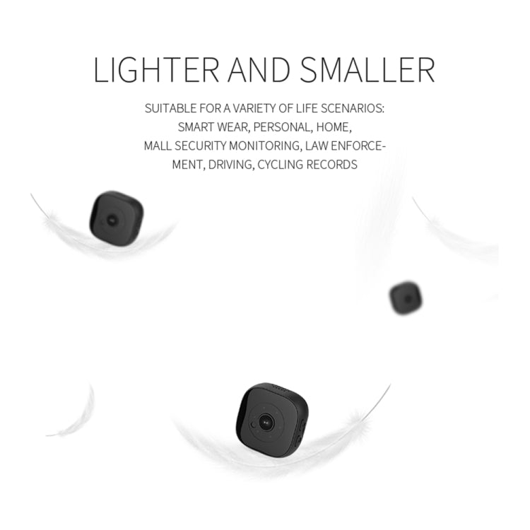 H9 Mini HD 1280 x 720P 120 Degree Wide Angle Wearable Smart Wireless WiFi Surveillance Camera(Black) by buy2fix