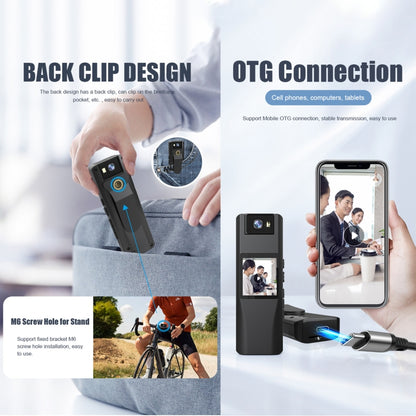 L12 180 Degrees Rotation Conference Video Recording Camera Mini HD 720P WiFi Camera (Black) by buy2fix