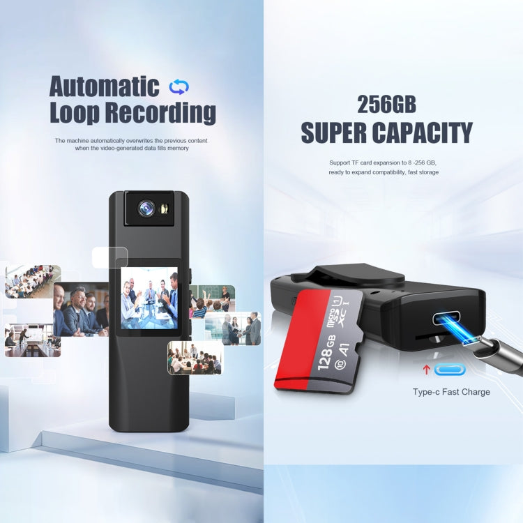 L12 180 Degrees Rotation Conference Video Recording Camera Mini HD 720P WiFi Camera (Black) by buy2fix