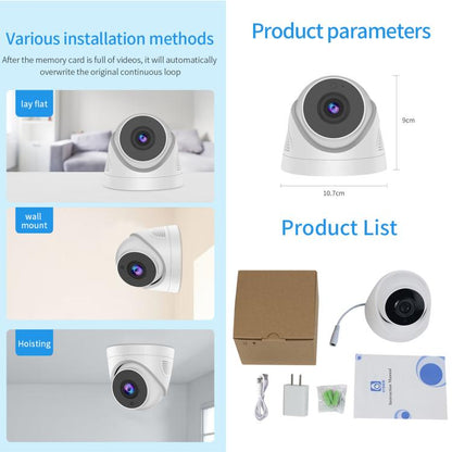 A5 Smart Conch WiFi Camera 1080P HD Night Vision IP Camera (EU Plug) - Wireless Camera by buy2fix | Online Shopping UK | buy2fix