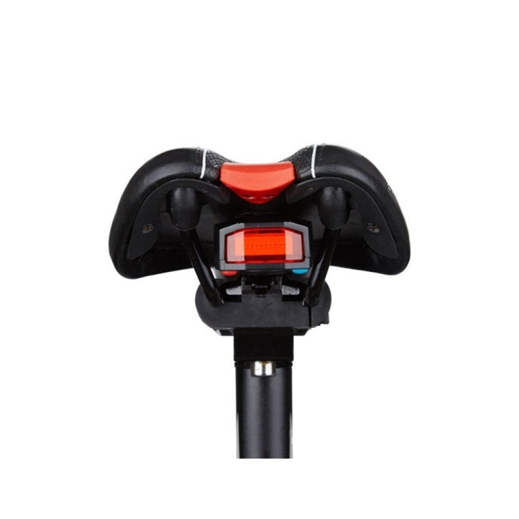 IP65 Waterproof USB Rechargeable Smart COB LED Alarm Bicycle Rear Light Taillight with Remote Control, Control Distance: 1-100m by buy2fix