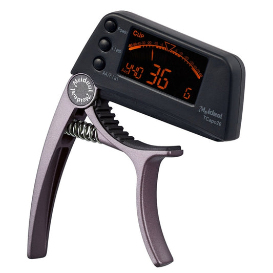 Professional Guitar Tuner Clip, Loftstyle Chromatic Clip-on Tuner with Rotational LCD Screen Light Display Single-handed Guitar Capo - String Instrument Accessories by buy2fix | Online Shopping UK | buy2fix