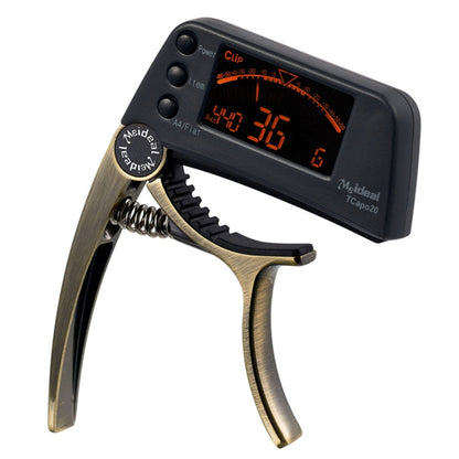 Professional Guitar Tuner Clip, Loftstyle Chromatic Clip-on Tuner with Rotational LCD Screen Light Display Single-handed Guitar Capo - String Instrument Accessories by buy2fix | Online Shopping UK | buy2fix