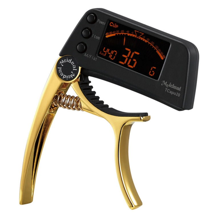 Professional Guitar Tuner Clip, Loftstyle Chromatic Clip-on Tuner with Rotational LCD Screen Light Display Single-handed Guitar Capo - String Instrument Accessories by buy2fix | Online Shopping UK | buy2fix