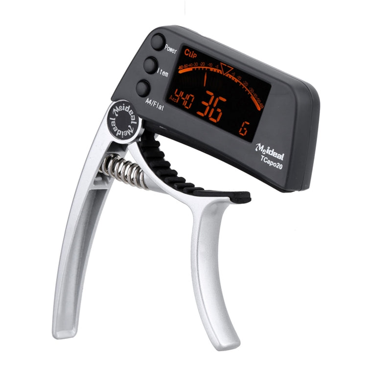 Professional Guitar Tuner Clip, Loftstyle Chromatic Clip-on Tuner with Rotational LCD Screen Light Display Single-handed Guitar Capo - String Instrument Accessories by buy2fix | Online Shopping UK | buy2fix