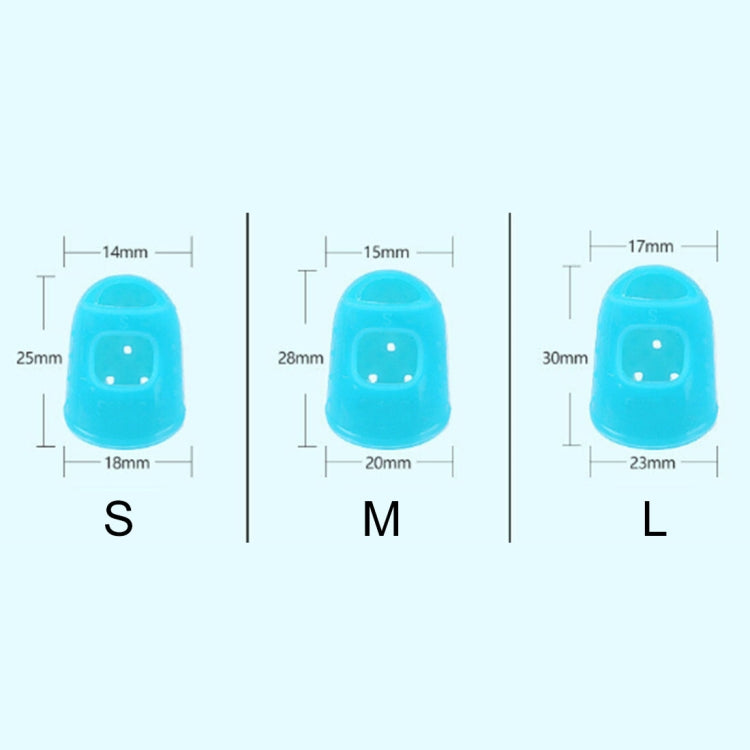 10 PCS Guitar Ukulele Stringed Instrument Finger Protector Anti-pain Finger Cap in Random Color Delivery(Size: M) - String Instrument Accessories by buy2fix | Online Shopping UK | buy2fix