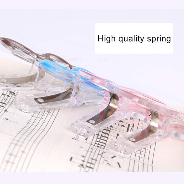 10 PCS PP Material Stainless Steel Spring Music Note Shape Book Clip Deluxe Page Holder, Random Color Delivery - Keyboard Accessories by buy2fix | Online Shopping UK | buy2fix