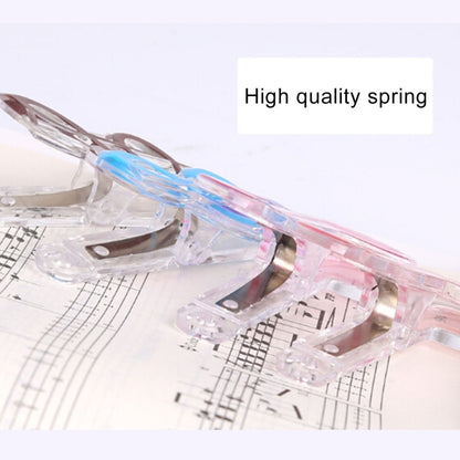 10 PCS PP Material Stainless Steel Spring Music Note Shape Book Clip Deluxe Page Holder, Random Color Delivery - Keyboard Accessories by buy2fix | Online Shopping UK | buy2fix