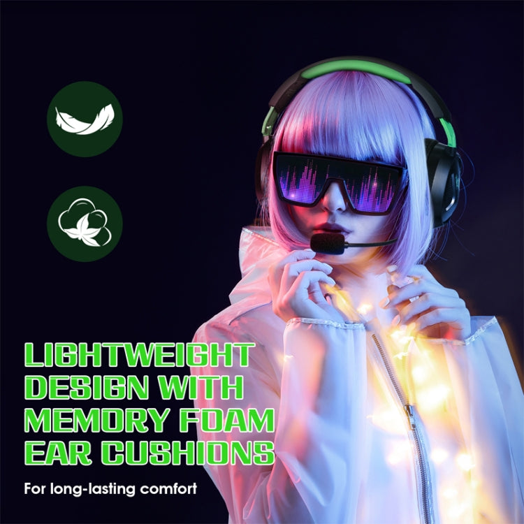 KOTION EACH G3100 Stereo Bass Gaming Headset with Omni-directional Mic,Cable Length: 1.7m(Black+Green) by KOTION EACH