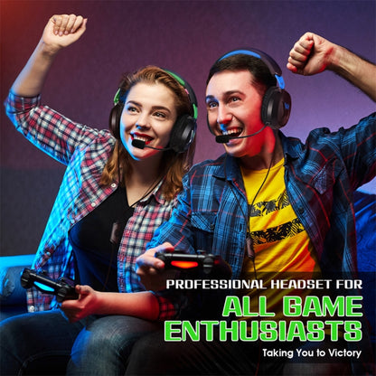 KOTION EACH G3100 Stereo Bass Gaming Headset with Omni-directional Mic,Cable Length: 1.7m(Black+Green) by KOTION EACH