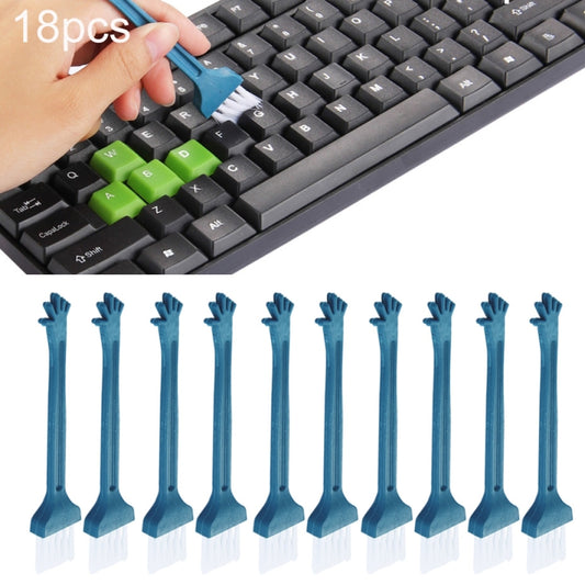 18pcs Mini Multipurpose Window Groove Keyboard Dust Track  Cleaning Brush - Mini Vacuum Cleaner by buy2fix | Online Shopping UK | buy2fix