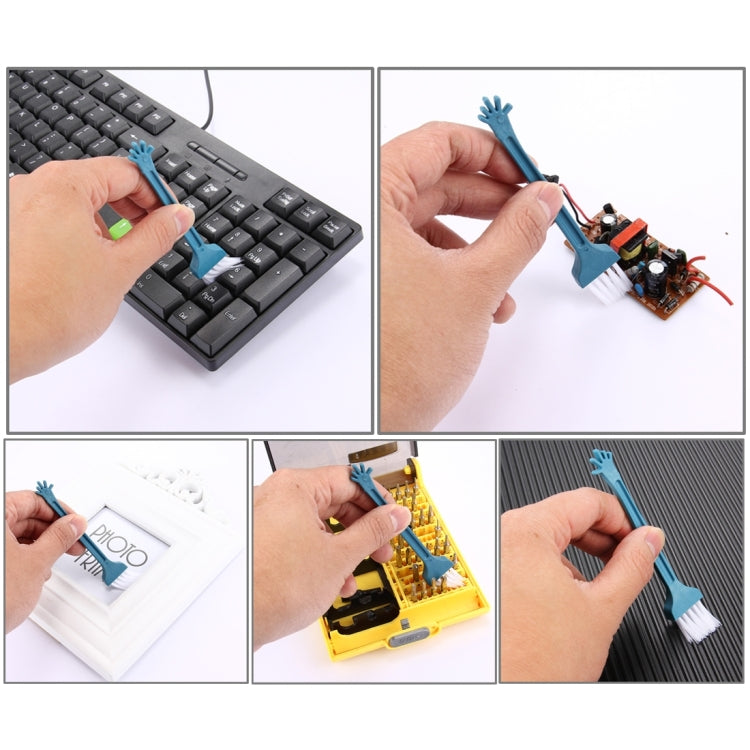 18pcs Mini Multipurpose Window Groove Keyboard Dust Track  Cleaning Brush - Mini Vacuum Cleaner by buy2fix | Online Shopping UK | buy2fix