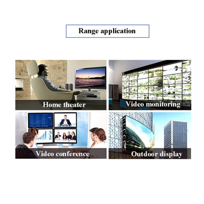 VGA & Audio Extender 1920x1440 HD 100m Cat5e / 6-568B Network Cable Sender Receiver Adapter, US Plug by buy2fix