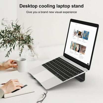 Aluminum Cooling Stand for Laptop, Suitable for Mac Air, Mac Pro, iPad, and Other 11-17 inch Laptops (Grey) by buy2fix