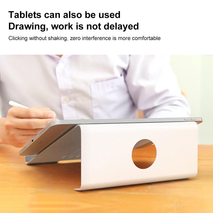 Aluminum Cooling Stand for Laptop, Suitable for Mac Air, Mac Pro,  iPad, and Other 11-17 inch Laptops (Silver) - Laptop Stand by buy2fix | Online Shopping UK | buy2fix