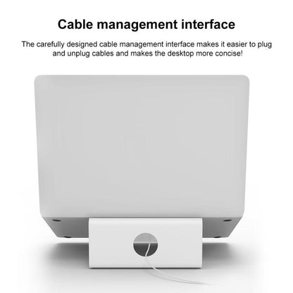 Aluminum Cooling Stand for Laptop, Suitable for Mac Air, Mac Pro,  iPad, and Other 11-17 inch Laptops (Silver) - Laptop Stand by buy2fix | Online Shopping UK | buy2fix