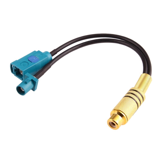 15cm RCA Female to  FAKRA Male + FAKRA Z Type Female RG174 Cable with Spring