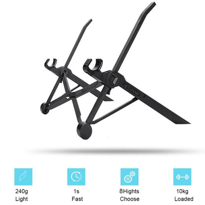 Nexstand K2 Laptop Height Extender Holder Stand Folding Portable Computer Heat Dissipation Bracket, Size: 35.4x4x4cm(Black) by buy2fix