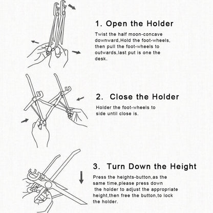 Nexstand K2 Laptop Height Extender Holder Stand Folding Portable Computer Heat Dissipation Bracket, Size: 35.4x4x4cm(Black) by buy2fix
