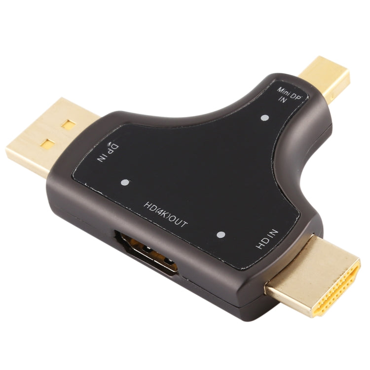D62A DisplayPort + Mini DP + HDMI Male to HDMI Female 3 in 1 Adapter by buy2fix