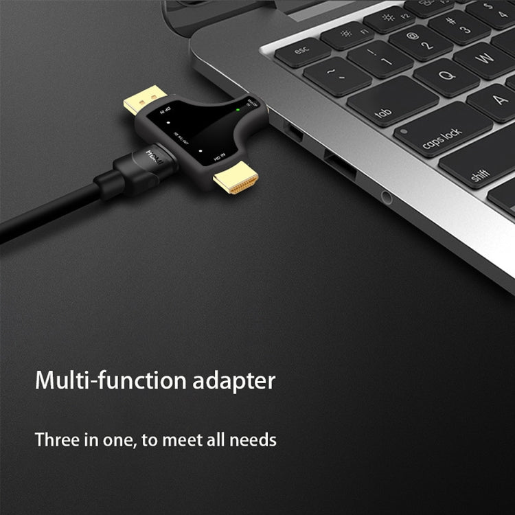 D62A DisplayPort + Mini DP + HDMI Male to HDMI Female 3 in 1 Adapter by buy2fix