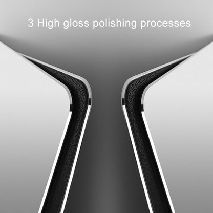 Aluminum Alloy Double-sided Non-slip Mat Desk Mouse Pad, Size : L(Silver) by buy2fix
