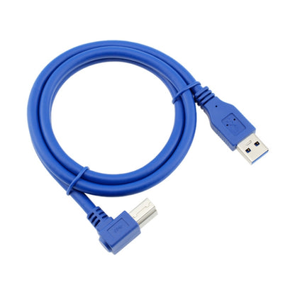 USB 3.0 A Male to Right 90 Degrees Angle USB 3.0 Type-B Male High Speed Printer Cable, Cable Length: 2.5m by buy2fix