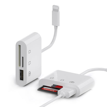 D-168 3 In 1 8 Pin OTG High-speed Card Reader by buy2fix