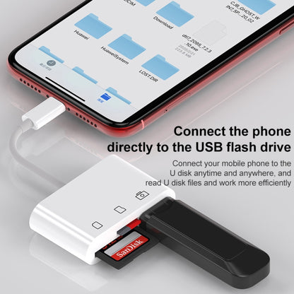 D-168 3 In 1 8 Pin OTG High-speed Card Reader by buy2fix