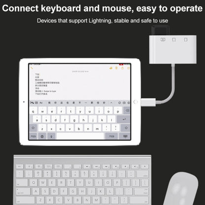 D-168 3 In 1 8 Pin OTG High-speed Card Reader by buy2fix