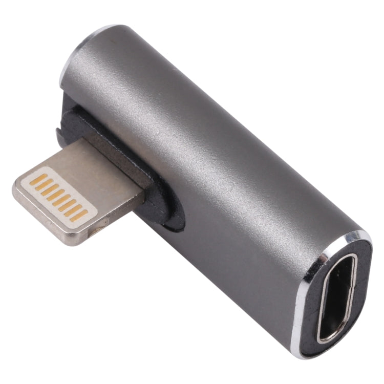 20W 8 Pin Male to USB-C / Type-C Female Elbow Charging Adapter by buy2fix