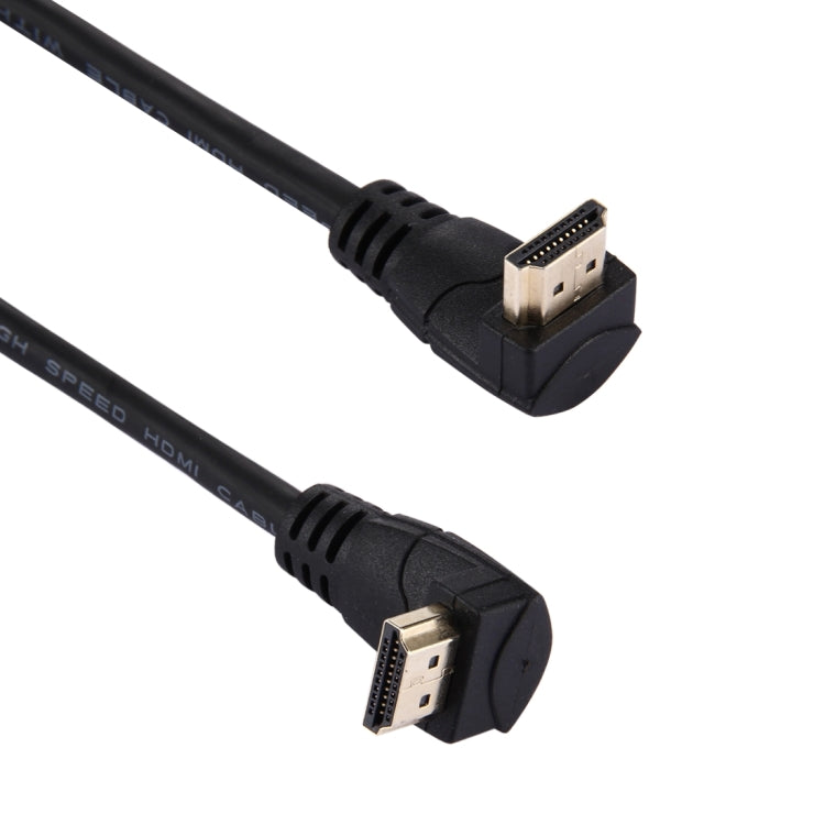 60cm 4K x 2K HDMI 2.0 Version High Speed 270 Degree Right Angle HDMI Male to 270 Degree Right Angle HDMI Male Cable with Ethernet(Black) - Cable by buy2fix | Online Shopping UK | buy2fix