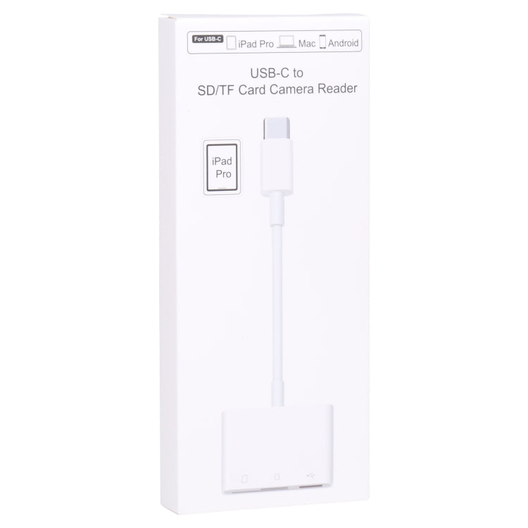 NK103TC 3 in 1 USB-C / Type-C Male to SD + TF + USB Female Camera Reader by buy2fix