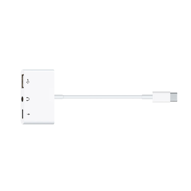 3 in 1 USB-C / Type-C Male to Type-C + USB + 3.5mm Female OTG Adapter by buy2fix