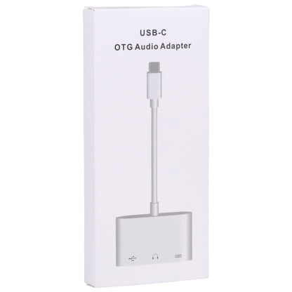 3 in 1 USB-C / Type-C Male to Type-C + USB + 3.5mm Female OTG Adapter by buy2fix