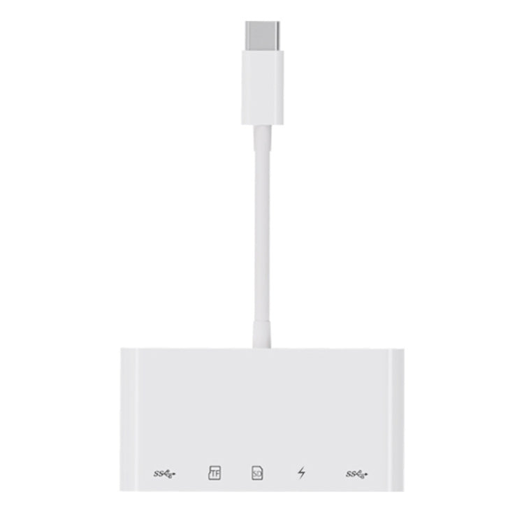 NK-1032TC 5 in 1 USB-C Male to SD / TF / 2xUSB / Type-C Female Adapter by buy2fix